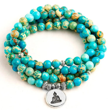 Healing Natural Turquoise Mala Beads-Your Soul Place